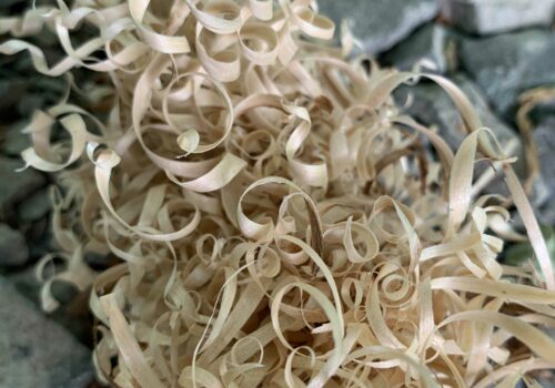 Wood flakes used for starting Fire making