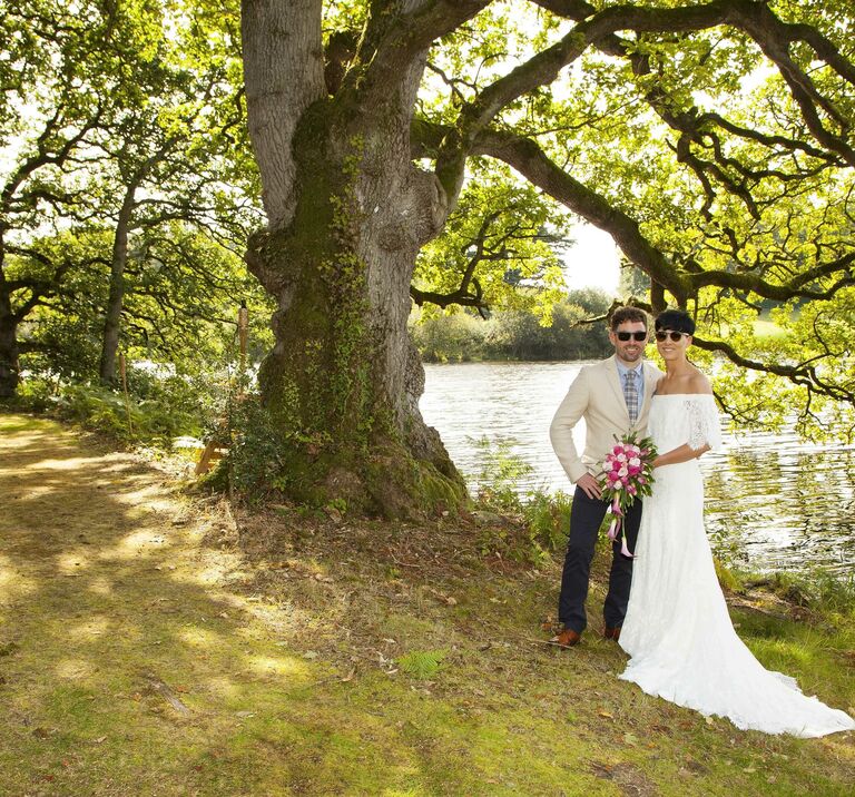 Boho wedding in the woods in county Down Northern Ireland