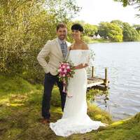 Fabulous bohemian couple get married in Finnebrogue Woods, County Down, Northern Ireland